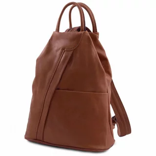 SHANGHAI - Рюкзак из мягкой кожи (Cinnamon)