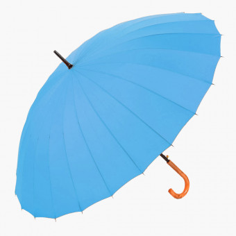 Зонт EuroClim трость 2824 24 спицы голубой